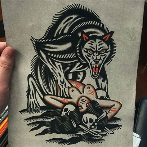 werewolf tattoo|werewolf tattoo traditional.